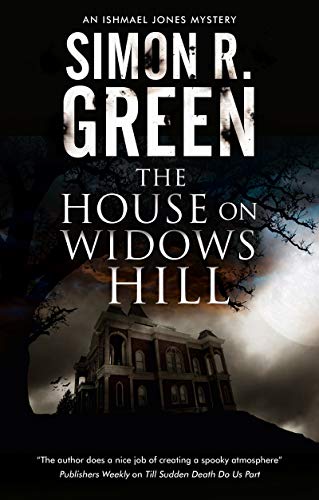 Book cover: a dark, imposing house on a hill under a stormy sky.