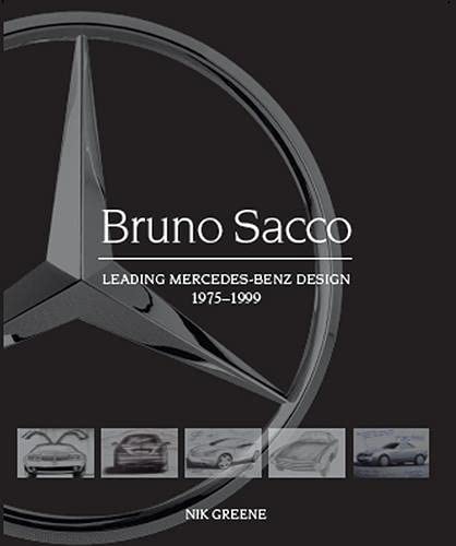 Book cover featuring the Mercedes-Benz star and designer Bruno Sacco’s name.