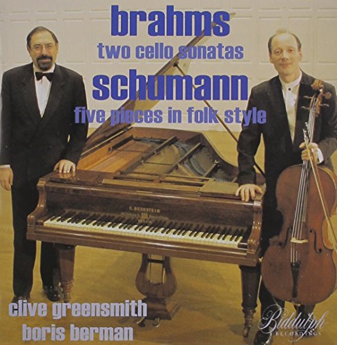 "CD cover with two men in suits standing beside a piano and cello."