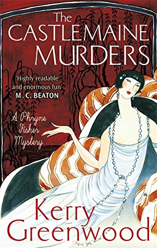 Book cover: “The Castlemaine Murders” featuring a flapper in white and orange.
