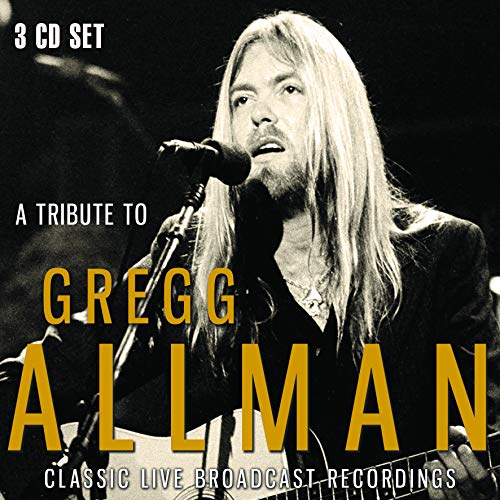 3CD set featuring Gregg Allman, a portrait of him singing into a microphone.