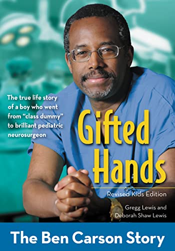 Book cover featuring Ben Carson, a Black neurosurgeon, with title "Gifted Hands.