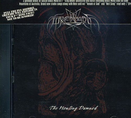 CD case for "The Howling Damned" by Grenade, featuring dark, textured artwork.