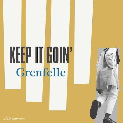 Vinyl record cover with text “Keep It Goin’” and a walking figure.