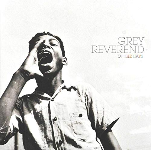 Black and white CD cover featuring a man looking and shouting upwards.