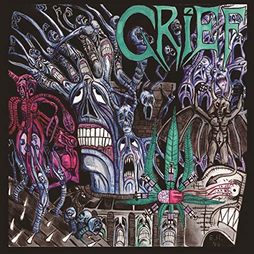 CD cover art: surreal, dark illustration of distorted faces and figures.