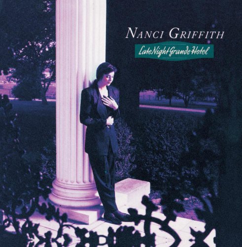 Nanci Griffith album cover: woman in suit stands by columns.