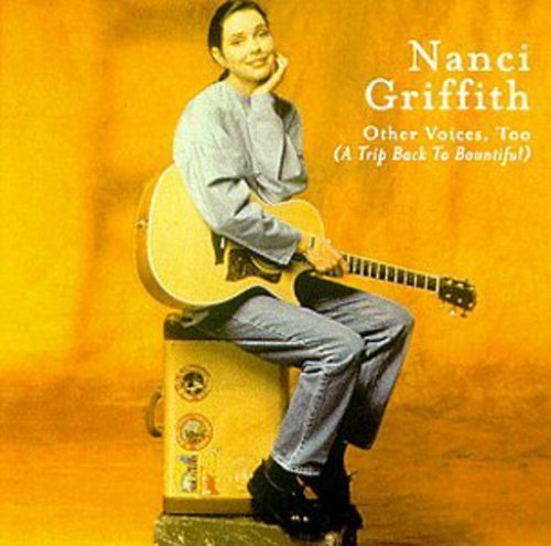 Nanci Griffith album cover: singer with guitar, seated on amplifier.