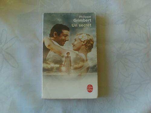 Book cover, "Un secret," depicting a man, woman, and child in a hazy scene.