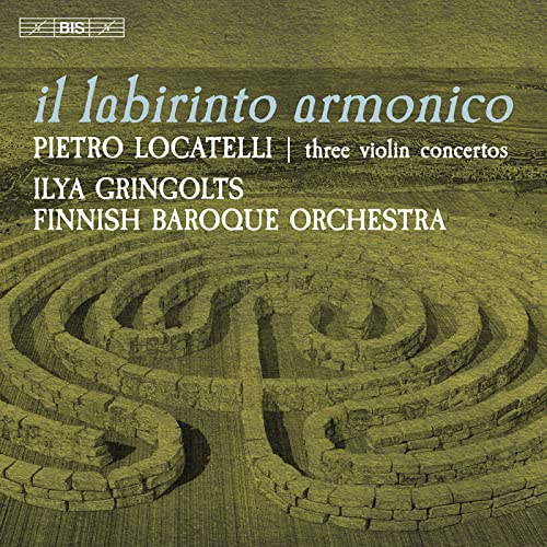 CD cover: labyrinth image with text naming composers and performers.