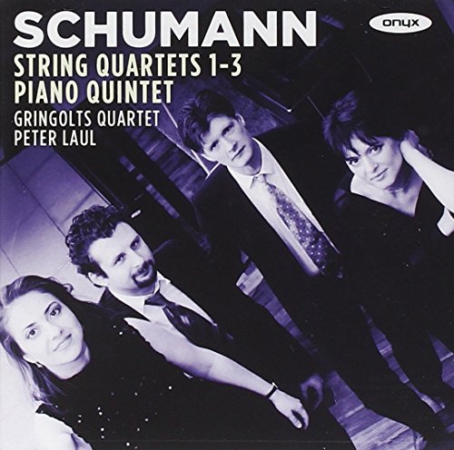 CD cover featuring the Gringolts Quartet and pianist Peter Laul.
