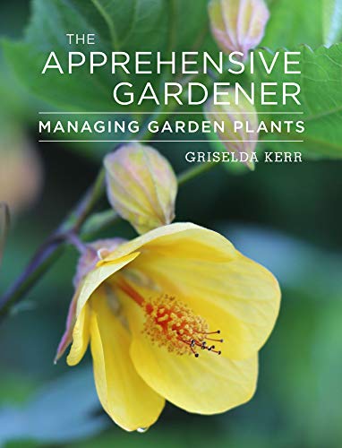 Book cover featuring yellow flowers and the title “The Apprehensive Gardener.”
