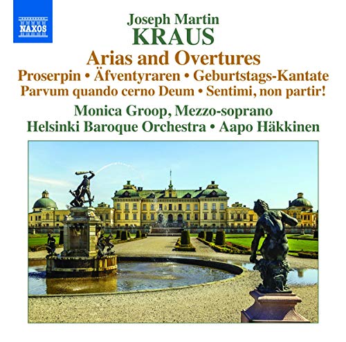 CD cover for Kraus’ Arias and Overtures, featuring a palace garden scene.