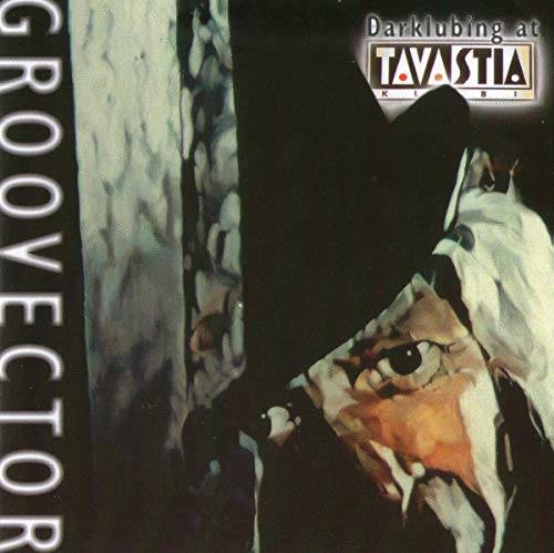 CD cover for Groovector’s “Darkclubbing At Tavastia” featuring a masked face.