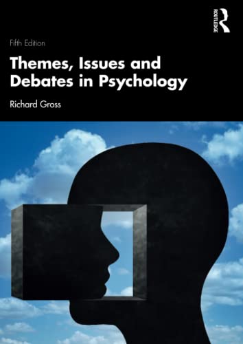 Book cover: "Themes, Issues and Debates in Psychology" with a head-shaped cutout.