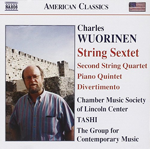 CD cover featuring a portrait of Charles Wuorinen in front of a stone wall.