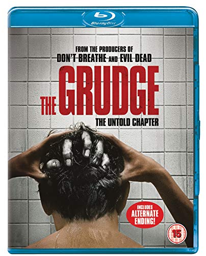 Blu-ray cover for The Grudge featuring a person with hands on their head.