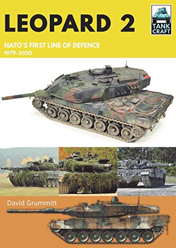 Book cover featuring a Leopard 2 tank in camouflage, with smaller images below.
