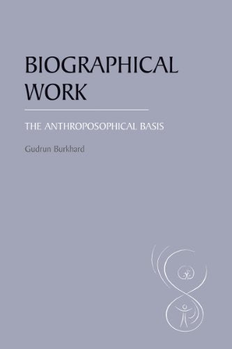 Book cover: "Biographical Work" by Gudrun Burkhard, with abstract design.