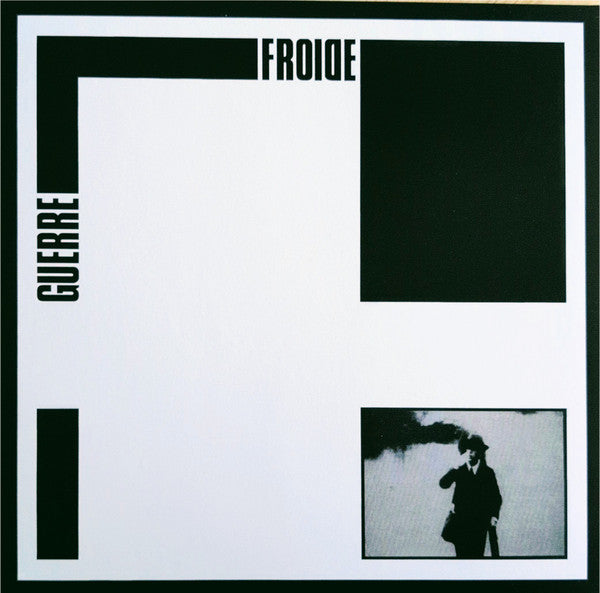 White album cover with black text "GUERRE FROIDE" and a silhouetted figure.