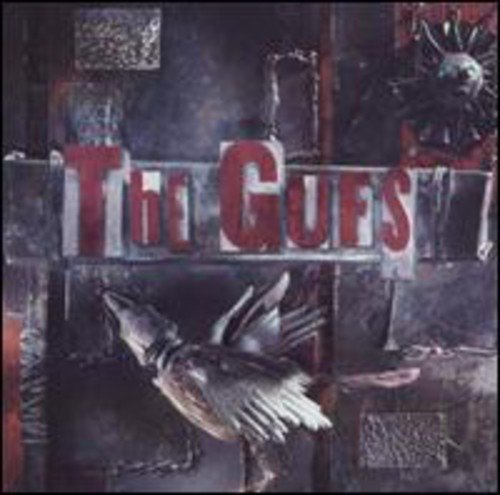 CD cover for “The Gufs” featuring red text and a bird sculpture.