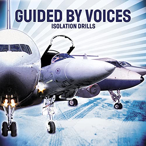 Album cover for Guided By Voices’ “Isolation Drills” featuring fighter jets.