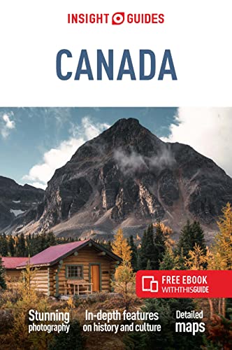 Travel guide cover featuring a mountain landscape and small cabin.