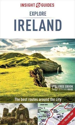 Insight Guides Explore Ireland travel book cover with coastal landscape.