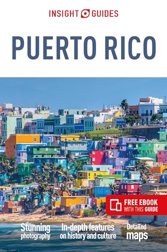 Insight Guides Puerto Rico travel book cover showing colorful buildings in Old San Juan.