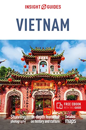 Insight Guides Vietnam travel book cover featuring a Vietnamese temple.
