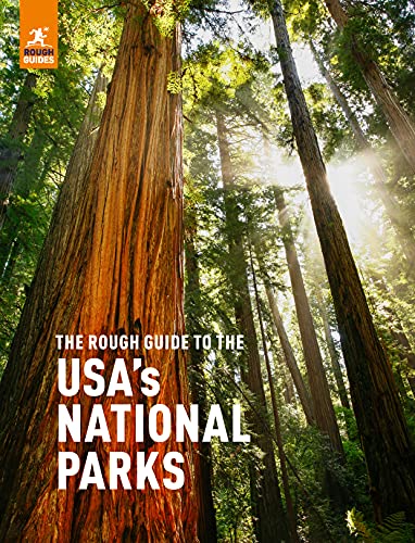 Book cover featuring towering redwood trees and national park title.