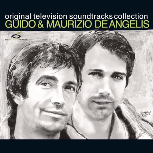 CD cover: black and white portrait of Guido & Maurizio De Angelis.