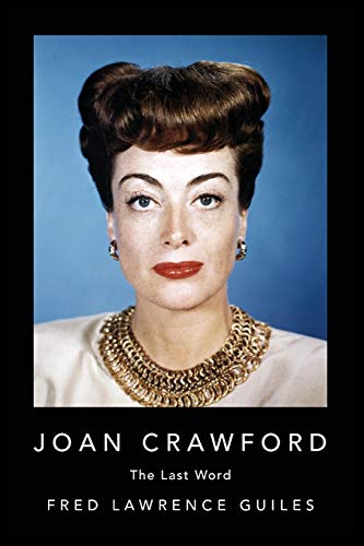Close-up portrait of Joan Crawford with bold makeup and jewelry.