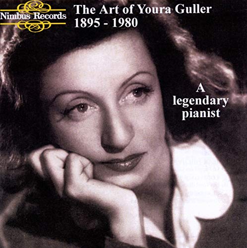 CD cover featuring a black and white portrait of pianist Youra Guller.