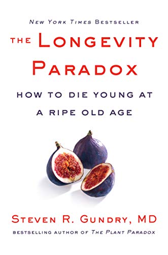 Book cover with red text, figs, and author Steven R. Gundry, MD.