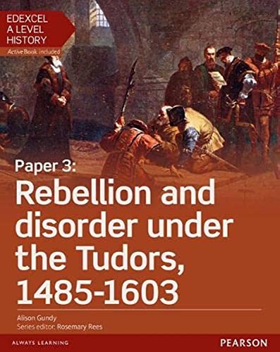 Edexcel A Level History textbook cover depicting Tudor rebellion scene.