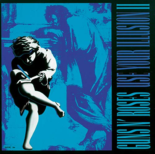 Guns N' Roses "Use Your Illusion II" CD cover art, blue tones.