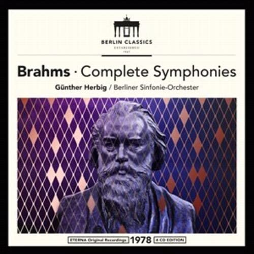 CD cover featuring Johannes Brahms portrait and orchestral details.