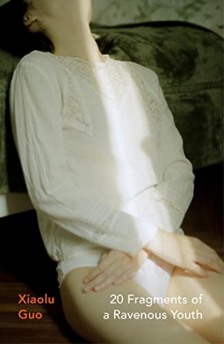 Book cover: woman in white, seated, with title and author text.