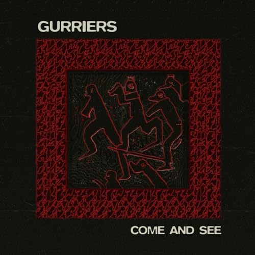 CD cover: black and red abstract figures within a textured frame.