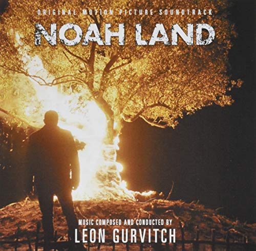 CD cover for "Noah Land" soundtrack by Leon Gurvitch, fiery landscape.