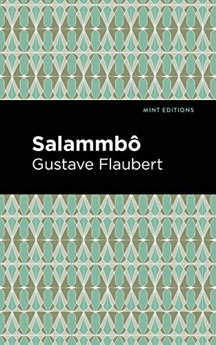 Book cover for "Salammbô" by Gustave Flaubert with a teal geometric pattern.