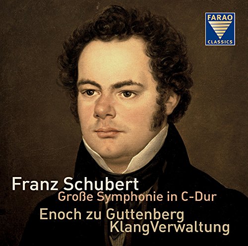 CD cover featuring a portrait of composer Franz Schubert.
