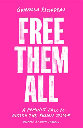 Book cover: pink background with white text reading "Free Them All.