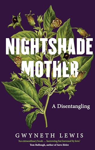 Book cover featuring botanical illustration of nightshade with bold white text.