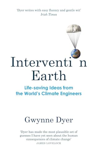 Book cover: “Intervention Earth” with a parachute and Earth illustration.