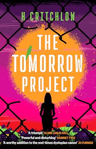 Book cover: silhouette facing a fence, bright sun, and title “The Tomorrow Project.”
