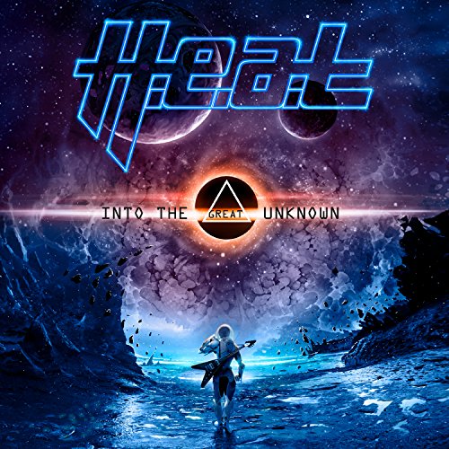 The image depicts a CD cover with a person walking towards a glowing portal.