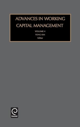Black book cover with gold text: "Advances in Working Capital Management".
