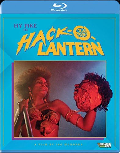 Hack-o-lantern" Blu-ray cover featuring a woman holding severed heads.